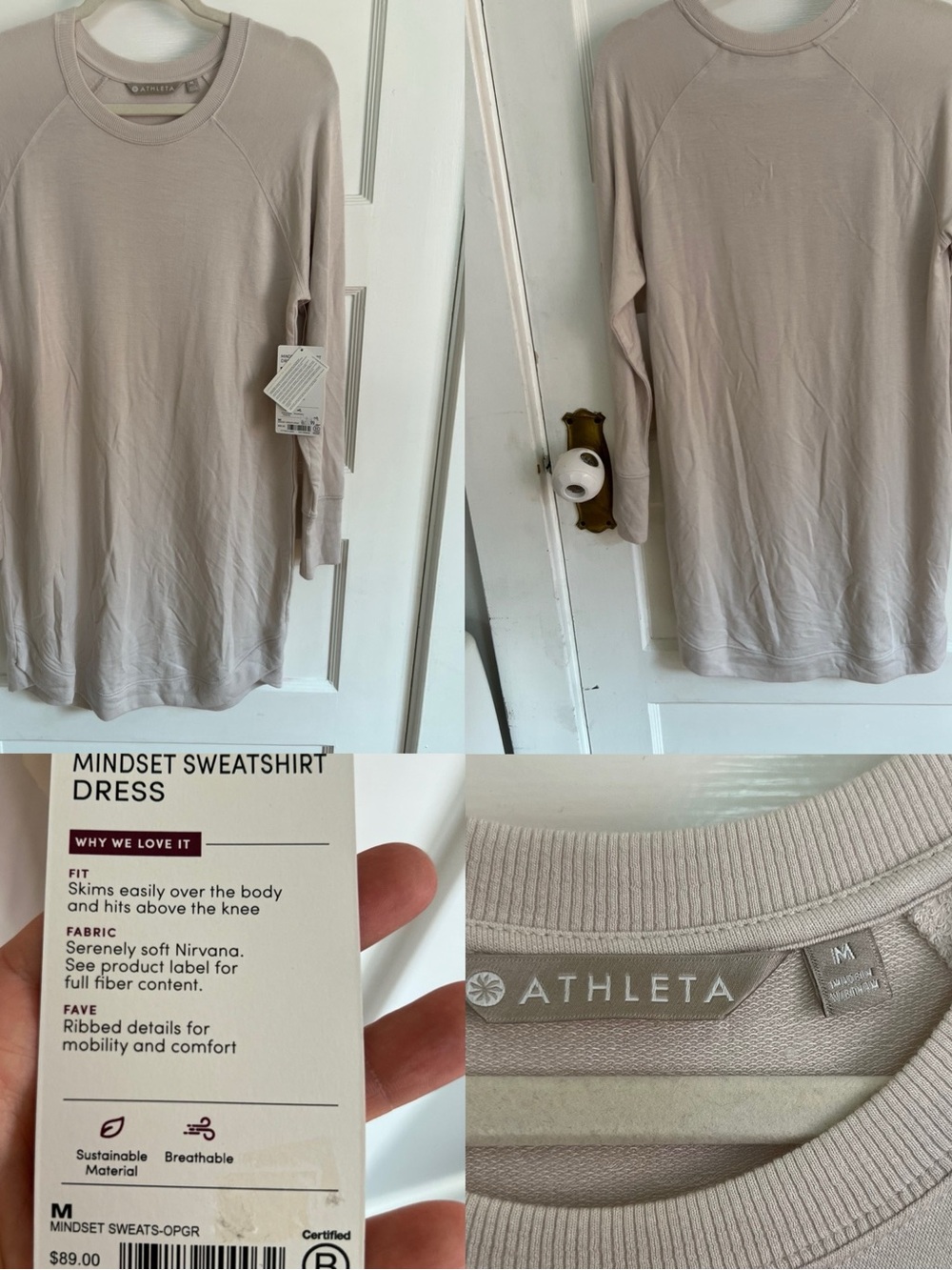 Bundle of Six Athleta Sweatshirt Dresses - Picture 10 of 16